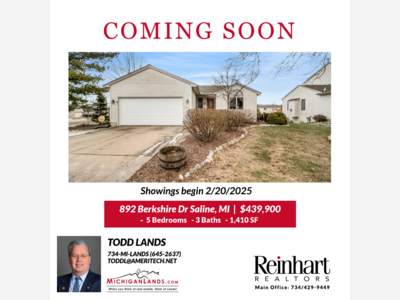 COMING SOON - 892 Berkshire Dr Saline, MI