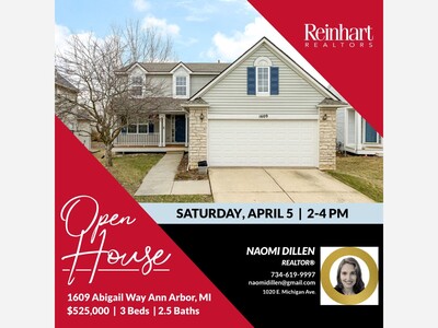 OPEN HOUSE - 1609 Abigail Way Ann Arbor, MI