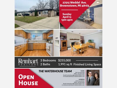 OPEN HOUSE - 27515 Weddel Ave Brownstown, MI