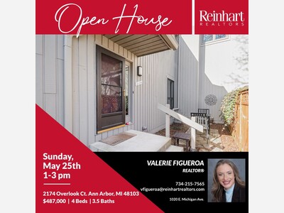 OPEN HOUSE - 2174 OVERLOOK CT ANN ARBOR, MI