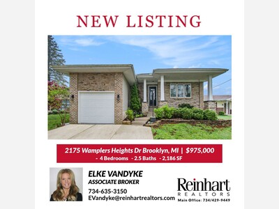 NEW LISTING - 2175 Wamplers Heights Dr Brooklyn, MI
