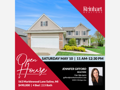 OPEN HOUSE - 563 Marblewood Lane Saline, MI