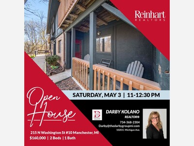 OPEN HOUSE - 215 N Washington St #10 Manchester, MI 48158