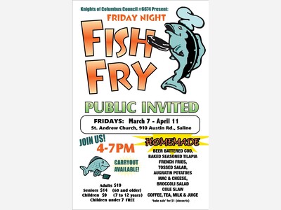 KofC 6674 Lenten Fish Fry