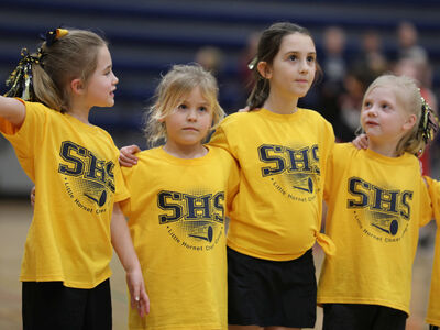 Gallery: Little Hornet Cheerleaders Join Big Sister in SHS Gym