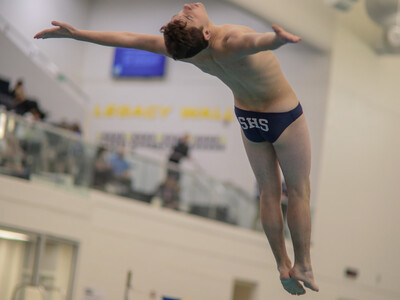 SWIM & DIVE: Pioneer Bests Saline, 110-76