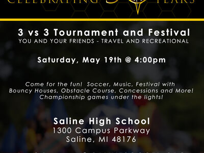 Saline FC's 30 Year Anniversary 3v3 Tournament