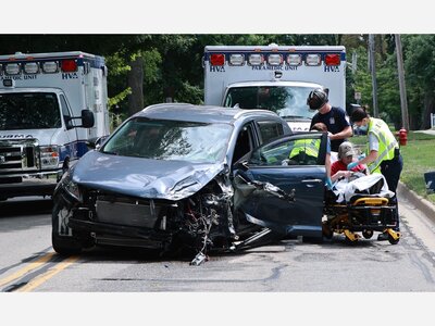 Startling Crash on Ann Arbor Street Sends 2 People to the Hospital