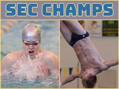 SWIM & DIVE: Elijah Gray and Liam Russell Are SEC Red Champs