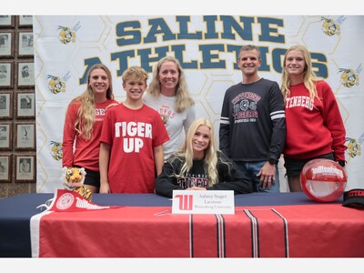 VIDEO: Saline High School Lacrosse Player Aubrey Stager Commits to Wittenberg University