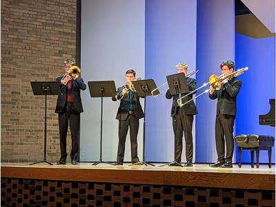 Saline High School Trombone Quartet Chosen for MSBOA Spring Honors Showcase