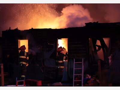Firefighters Battle Blaze in York Township
