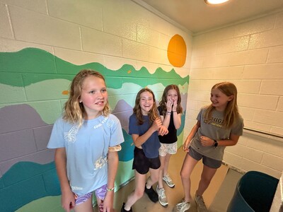 Mill Pond Park Bathrooms Get Makeovers by Girl Scout Troop 40180
