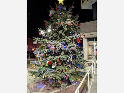 Cub Scouts Selling Christmas Trees at VFW Post