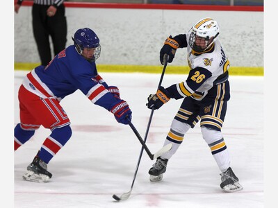 HOCKEY: Four Goal Second Period Outburst Leads Saline Over Huron
