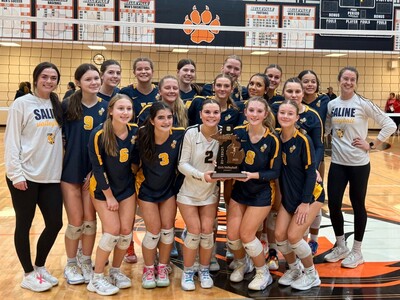 VOLLEYBALL: Keyes Comes Up Big as Saline Defeats Bedford to Win the District