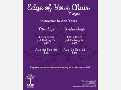 Edge of Your Chair Yoga at SASC