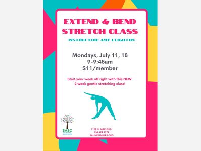 Extend and Bend Stretch Class at SASC