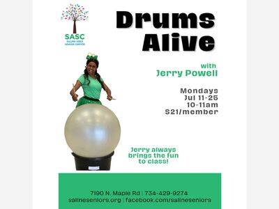 Drums Alive at SASC July 11-25