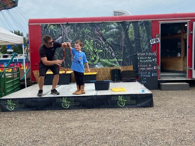 Tim Muxlow Brings Exotic Animal Show to Saline Community Fair