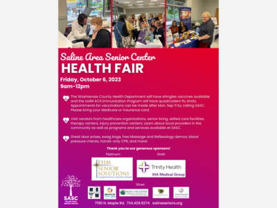SASC Health Fair Oct 6