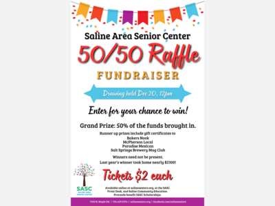 Saline Area Senior Center's 50/50 Raffle Fundraiser