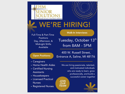 EHM Senior Solutions Hiring Event 