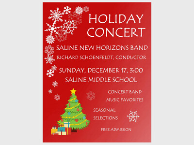 Saline New Horizons Band Presents Its Holiday Concert