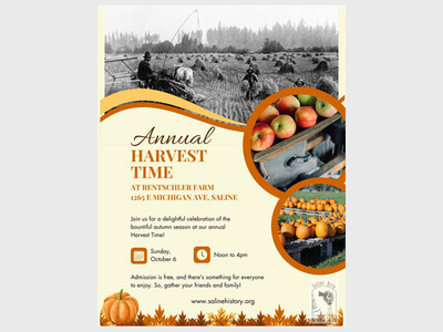 Saline Area Historical Society's Annual Harvest Time 