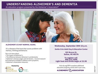 Understanding Alzheimer’s and Dementia Presented by the Alzheimer’s Association®