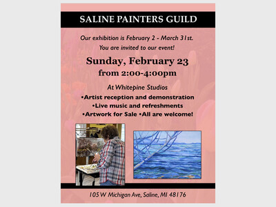 Saline Painters Guild Exhibit Reception and Art Demonstration