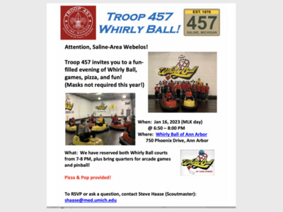Boy Scout Troop 457 Whirlyball Event