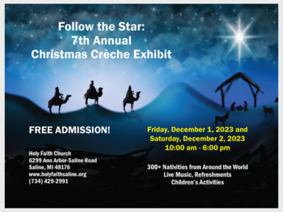 Follow the Star: 7th Annual Christmas Creche Exhibit
