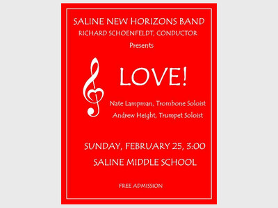 Saline New Horizons Band Presents Winter Concert,  LOVE 