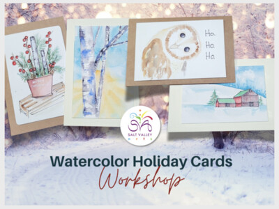 Holiday Watercolor Cards Workshop