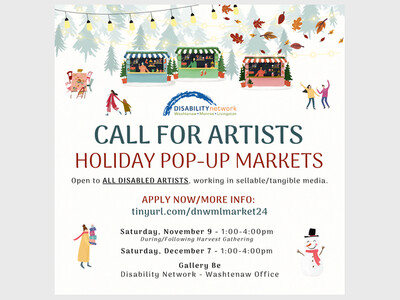 CALL FOR ARTISTS: Holiday Pop-up Markets