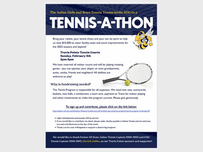 SHS Tennis Program Fundraiser