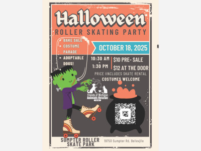 Halloween Skating Fundraiser for Friends of Michigan Animals Rescue