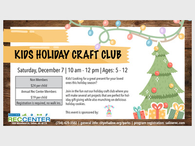 Kids Holiday Craft Club