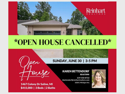 Cancelled Open House