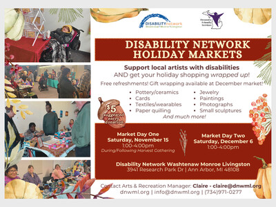 Disability Network Holiday Markets