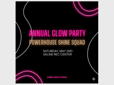 Saline Rec Center Annual SHiNE Dance Glow Party