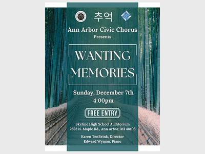 “Wanting Memories”: Ann Arbor Civic Chorus Concert