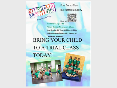 Free Kindermotion Introductory/Demo wellness Class. 