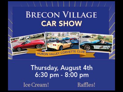 Brecon Village Car Show with the Huron Valley Corvette Club