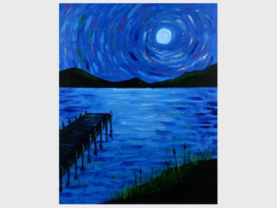 Painting pARTy Moonlit Lake