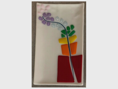 Fused Glass Charcuterie Board