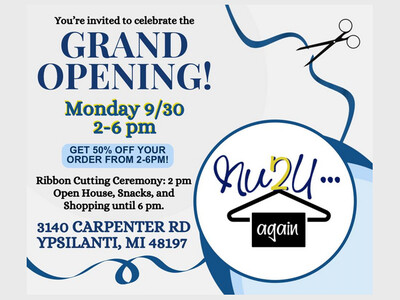 Grand Opening and Ribbon Cutting Nu2U Again Ypsilanti