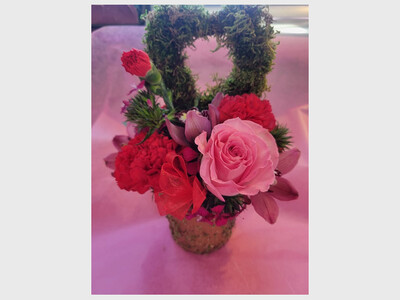 Valentine's Topiary Pot