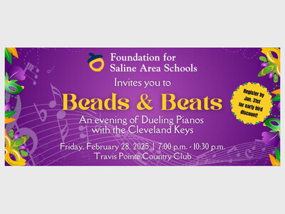 Beads & Beats Benefit for the Foundation For Saline Area Schools